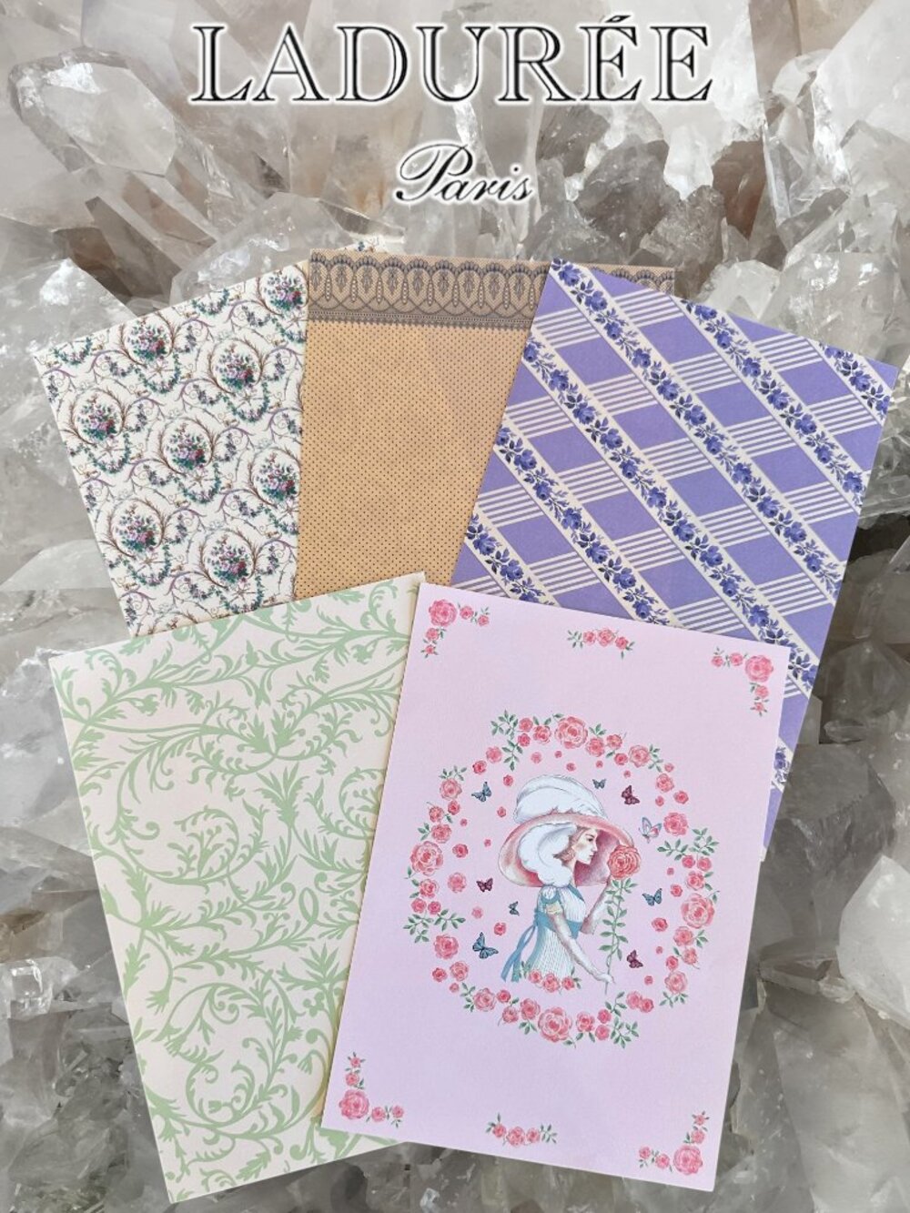 Laduree Stationery/Junk Journaling Pages Set
